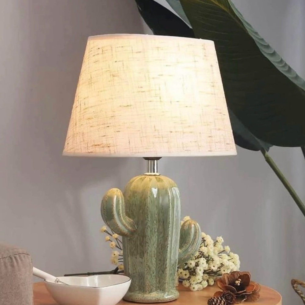 Ceramic Table lamp Cactus Lamp Table Lamp Home Decoration Cactus Decor
